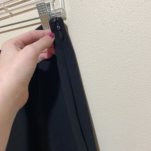 Anthropologie Zinnia Flare Trousers Black Wide Bell Bottom Pants Dramatic Size 4 - Picture 8 of 14